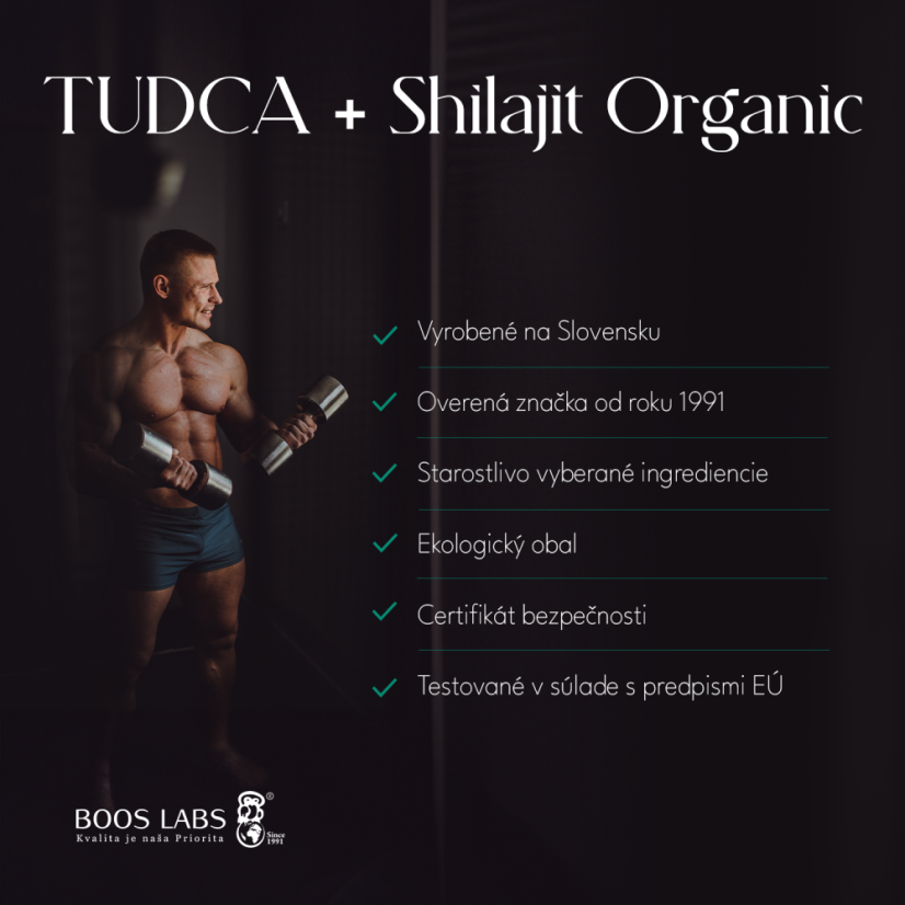 TUDCA+Shilajit 120kps + 24kps zdarma - Varianty: Originál balenie