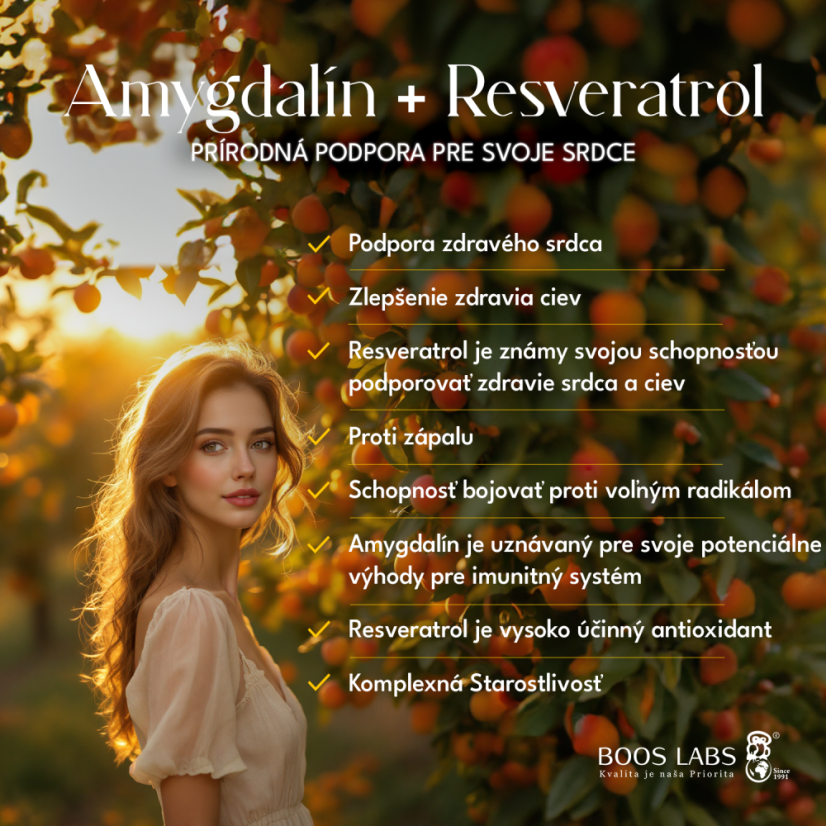 Amygdalin + Resveratrol 90 kps - Varianty: Originál balenie