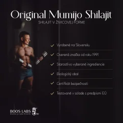 Organický Shilajit živicový doplnok, podpora vitality, kognície a imunity Mumijo organické doplnky výživy vegánske doplnky stravy vitamíny pre športovcov doplnky stravy pre športovcov