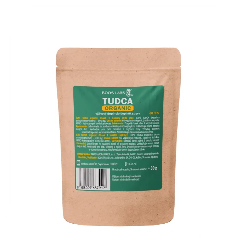 Tudca Organic 100kps + 20kps zadarmo - Varianty: Mesačné balenie 60kps