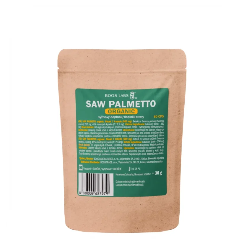 Saw Palmetto Organic 120kps - Varianty: Mesačné balenie 60kps