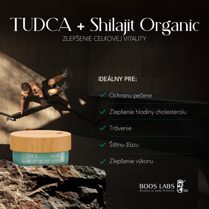 TUDCA+Shilajit 120kps + 24kps zdarma - Varianty: Originál balenie