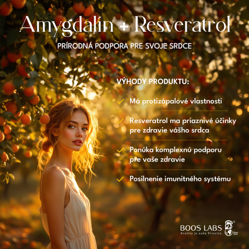 Amygdalin + Resveratrol 90 kps - Varianty: Originál balenie