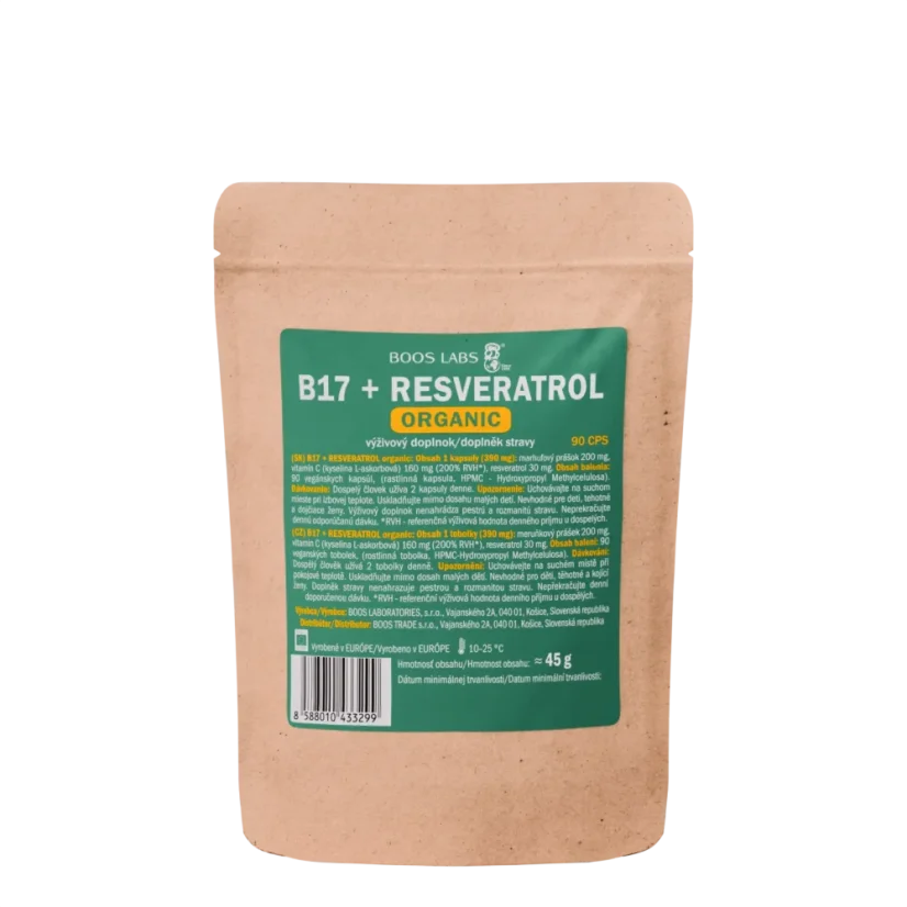 Amygdalín + Resveratrol 90 kps - Varianty: Refill pack